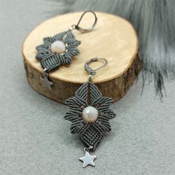 „ALISON” kolczyki makramowe