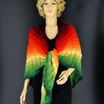 Chusta w kolorach jesieni 2 - wełniana chusta