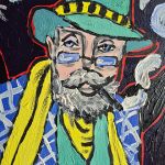 obraz olejny portret męski alchemia nocy - 