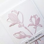 Kartka NA ŚLUB - jasnoróżowe kwiaty - Kartka na ślub - jasnoróżowe kwiaty