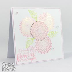 Kartka urodzinowa kwiaty - friends