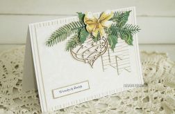 Kartka świąteczna z bombką, 379