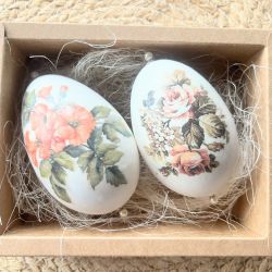 118,Wielkanoc-dwa gęsie jajka w pudełku