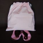 Worek na kapcie/strój "Wesołe lale"  - 