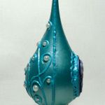Bombka łezka niebieska - teofano atelier , bombka