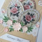 Pisanki w stylu shabby chic - ,,