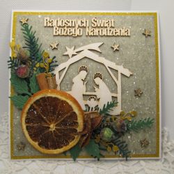 Kartka na Boże Narodzenie w pudełku 01 - pachnąca
