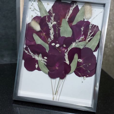 Obraz z kwiatów suszonych prezent MR handmade