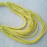 Zamotka, dzianinowy naszyjnik, makaronowy szal - 