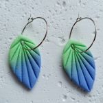 "Flora I"- kolczyki z gliny polimerowej. - lekkie i wygodne