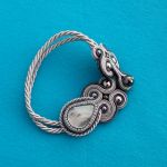 Bransoletka soutache Szaro-grafitowa - 