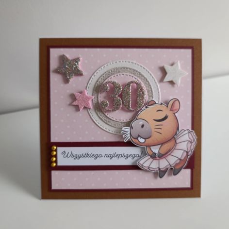 Kartka na urodziny kapibara 2