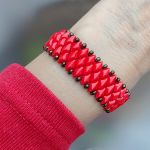 Bransoletka Korale Czerwone Gemduo Szeroka bra25.15 - 