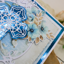 Subtelna kartka komunijna dla chłopca