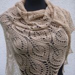 Letnia ażurowa chusta bambus - 