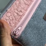 Różowo-szary portfelik - 