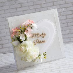 Kwiatowy komplet ślubny w bieli