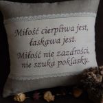Poduszka "Rustykalna miłość" - 