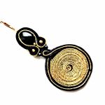 Golden Spiral kolczyki sutasz - 