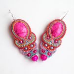 kolczyki z Howlitem różowym - 