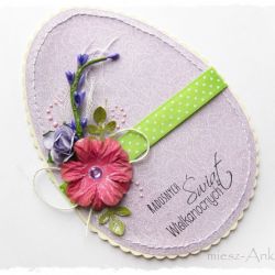 JAJKO - kwiecista kartka wielkanocna