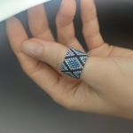 Pierścionek z koralików  - 3