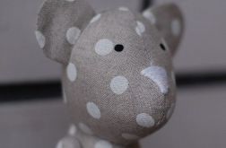 Lniany Kropek - miś tilda