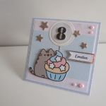 Kartka na urodziny Pusheen z personalizacją - Kartka na urodziny Pusheen z personalizacją