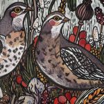 Ręcznie malowana torba tote shopperka FIELD - upominek na dzień matki