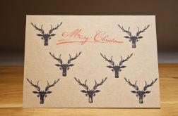 Kartka świąteczna - stemplowana