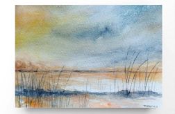 Pejzaż 76-akwarela A5