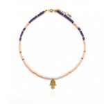 Naszyjnik "Summer Hamsa" - Ręka Fatimy - 