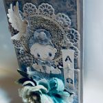 Kartka na chrzest dla chłopca w pudełku  - Kartka w środku