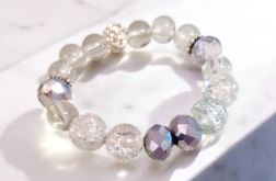 Bransoletka na gumce z kryształkami