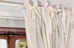Zasłona lniana gotowa do pokoju do salonu boho troki 150/250cm