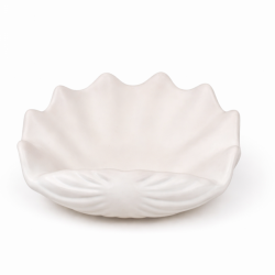 Świecznik gipsowy „Muszla Syreny” – na świecę tealight