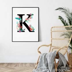 Alfabet K wydruk ilustracji 