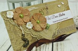 Kopertówka z okazji ślubu- z pawiem