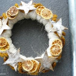 Wianek "Gwiazdy w pomarańczach"