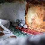 Szary pleciony workoplecak z przednią kieszenią - 