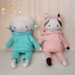 Owieczka Luna przytulanka w miętowym dresiku - 