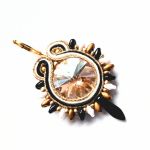 Black Sun kolczyki sutaszowe - 