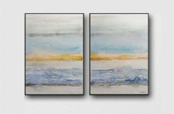 Abstrakcja-dwie akwarele.