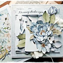 Na nową drogę życia - kartka ślubna w pudełku