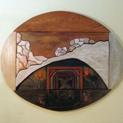 mozaika drewniana "Strefa 51"