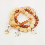 Bransoletki w kolorze toffi. - Bransoletki w kolorze toffi.