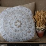 Lniana poszewka "Prowansalski szyk na okrągło" - 