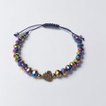 Bransoletka Boho Makrama Sznurek Fiolet - 