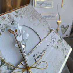 Dzień Kobiet lub inna okazja! Kartka w pudełku z kopertą! Premium!