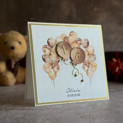 Kartka na 18 urodziny z pudełkiem, BH 20D